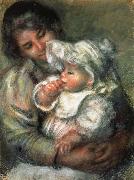 Pierre Renoir The Child with its Nurse china oil painting artist